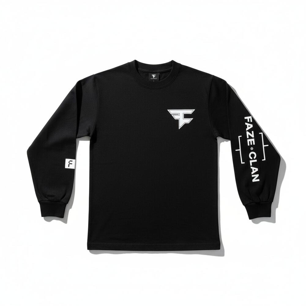 FaZe Clan Long Sleeve Black T-Shirt [Size Small]